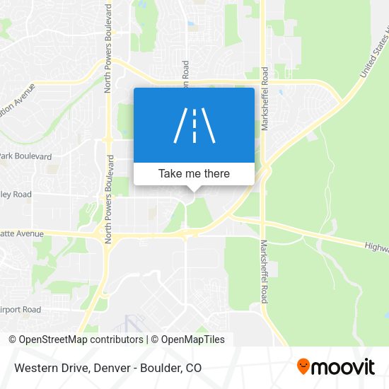 Mapa de Western Drive