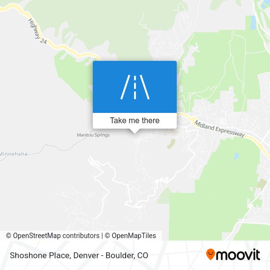 Shoshone Place map