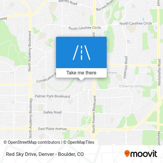 Red Sky Drive map