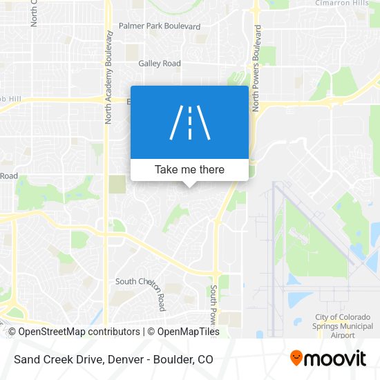 Sand Creek Drive map
