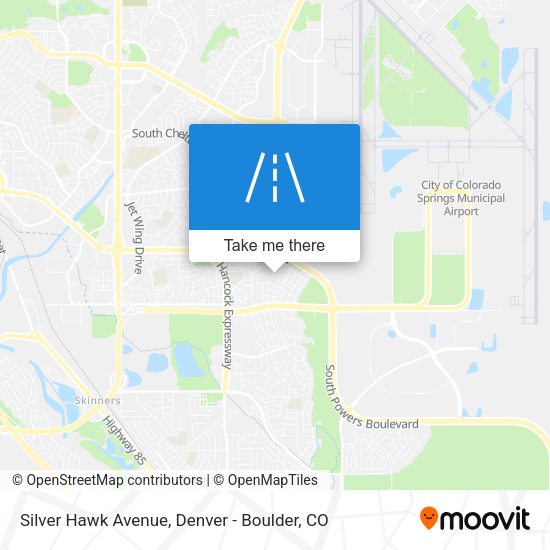 Mapa de Silver Hawk Avenue