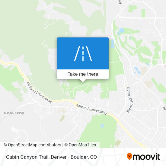 Cabin Canyon Trail map