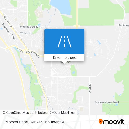 Brocket Lane map