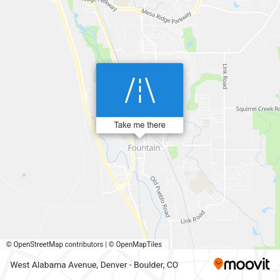 West Alabama Avenue map