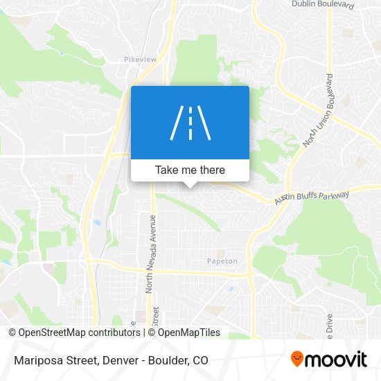 Mariposa Street map