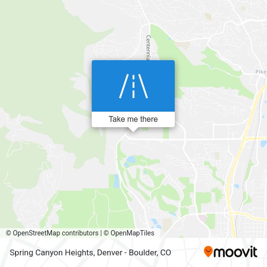 Spring Canyon Heights map