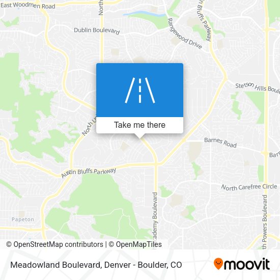 Meadowland Boulevard map