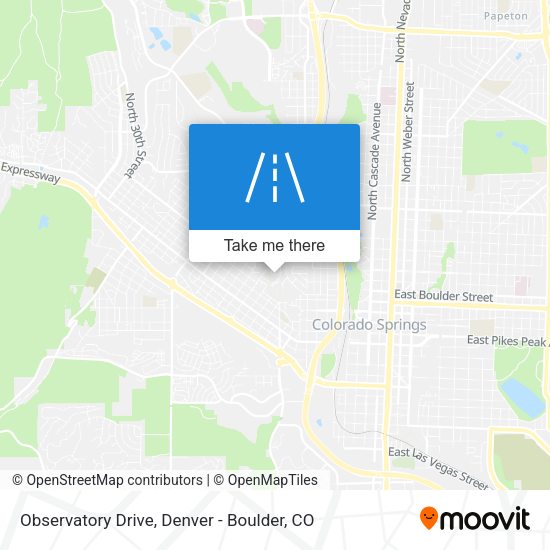Observatory Drive map