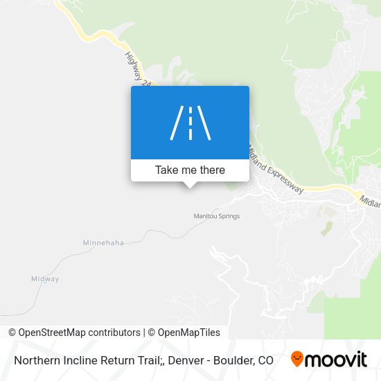 Mapa de Northern Incline Return Trail;