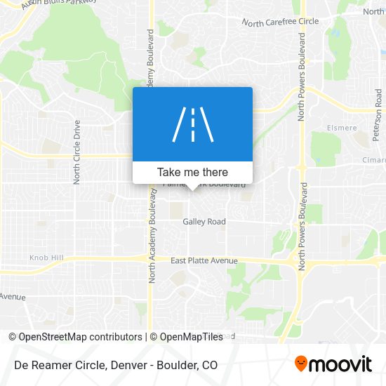 De Reamer Circle map