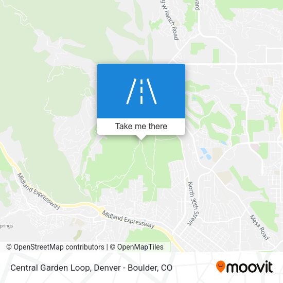 Central Garden Loop map
