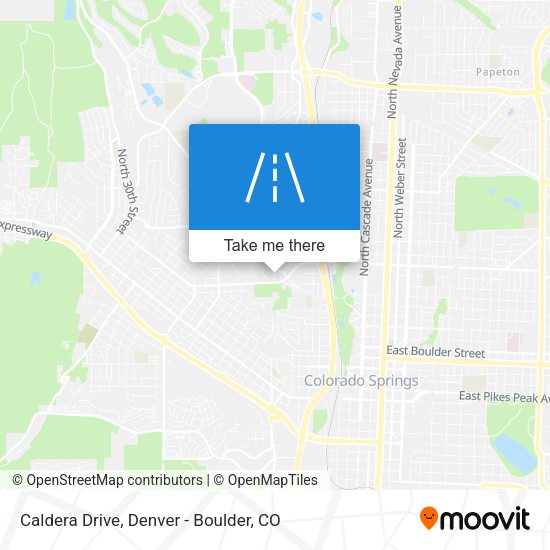 Mapa de Caldera Drive