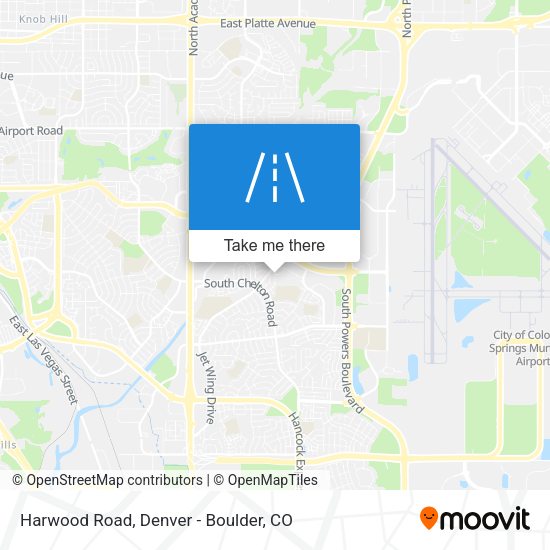Harwood Road map