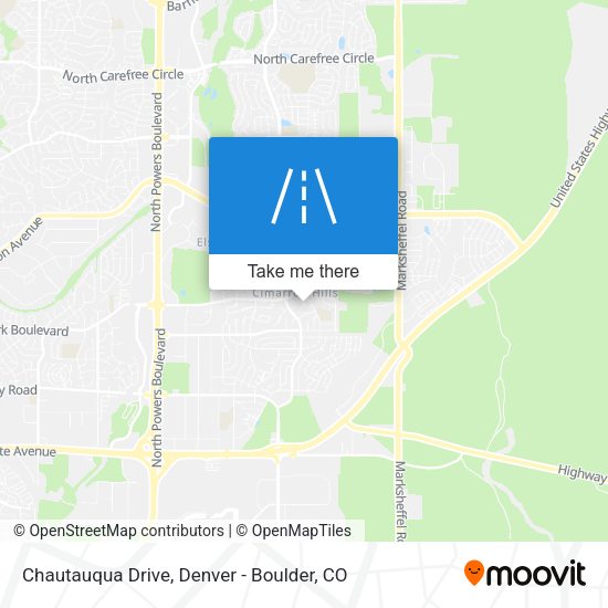 Chautauqua Drive map