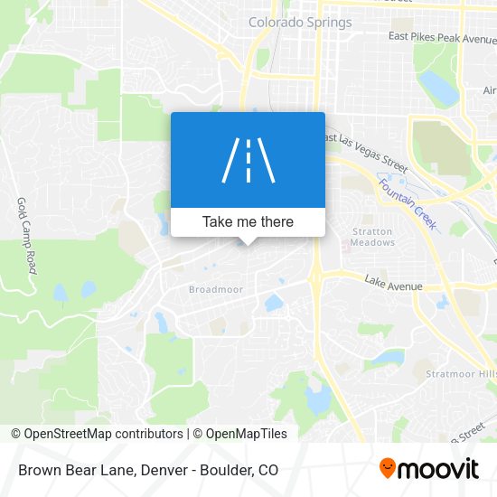 Brown Bear Lane map