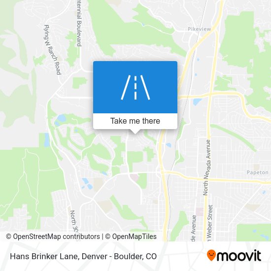 Hans Brinker Lane map