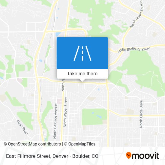 East Fillmore Street map
