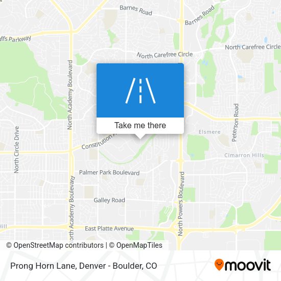 Mapa de Prong Horn Lane
