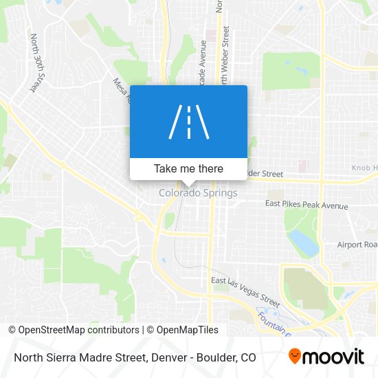 Mapa de North Sierra Madre Street