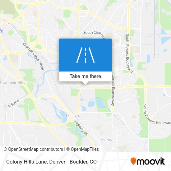 Mapa de Colony Hills Lane