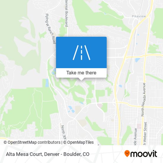 Alta Mesa Court map