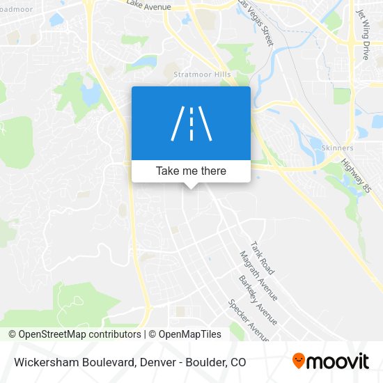 Wickersham Boulevard map