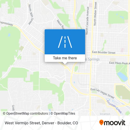 West Vermijo Street map