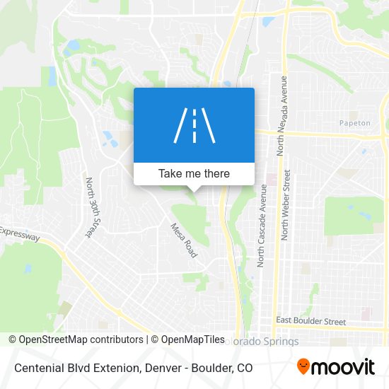 Centenial Blvd Extenion map