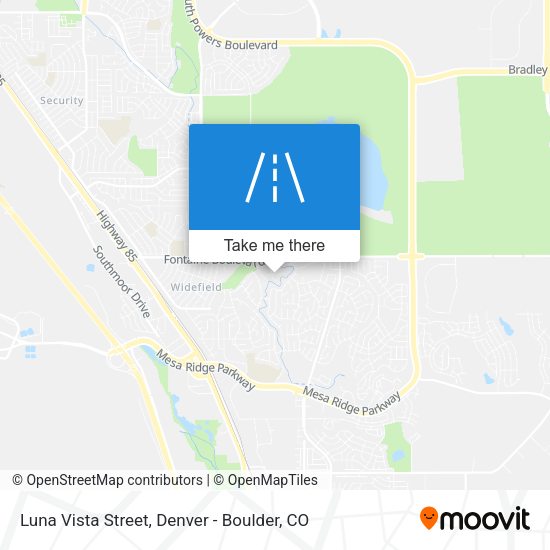 Luna Vista Street map
