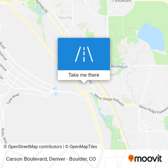 Mapa de Carson Boulevard