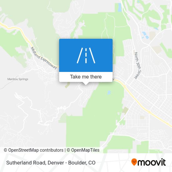 Sutherland Road map