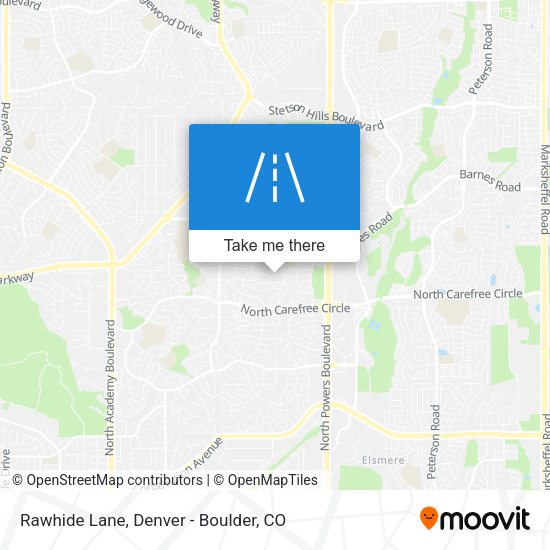 Rawhide Lane map