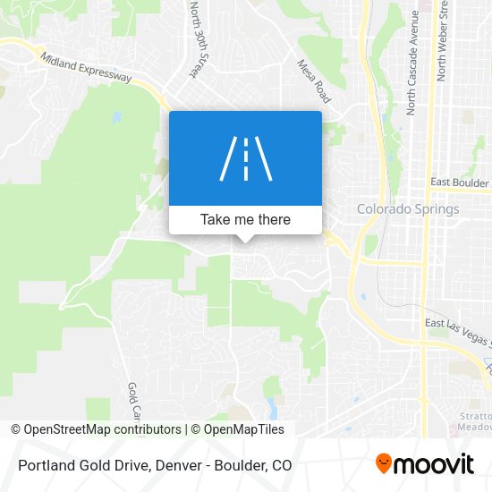 Mapa de Portland Gold Drive