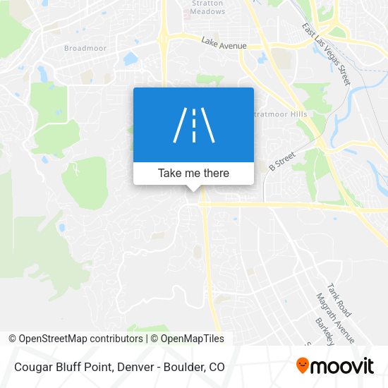 Cougar Bluff Point map