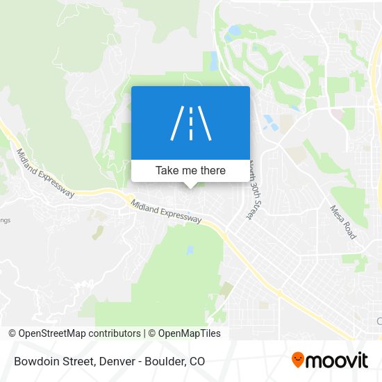 Bowdoin Street map