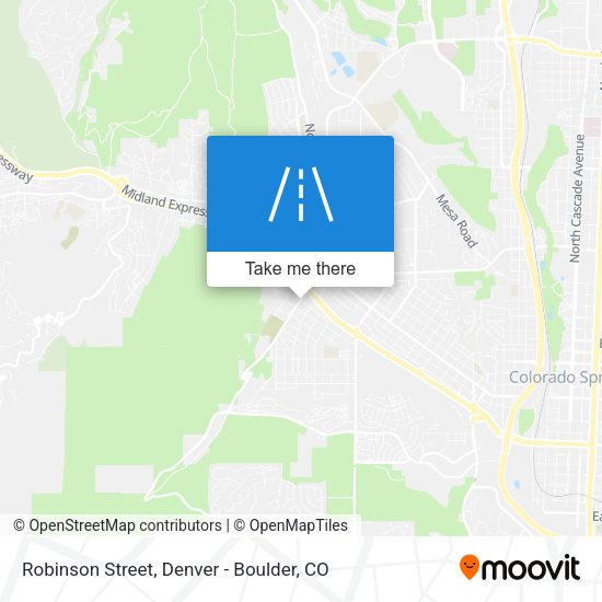 Robinson Street map