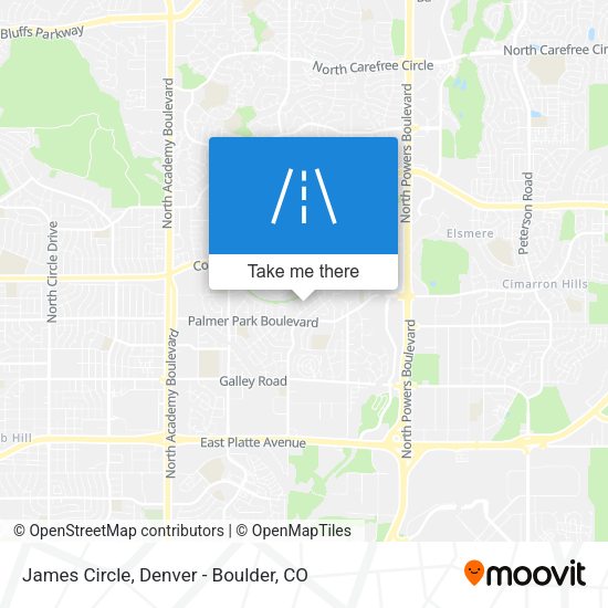 James Circle map