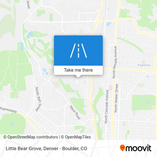 Little Bear Grove map