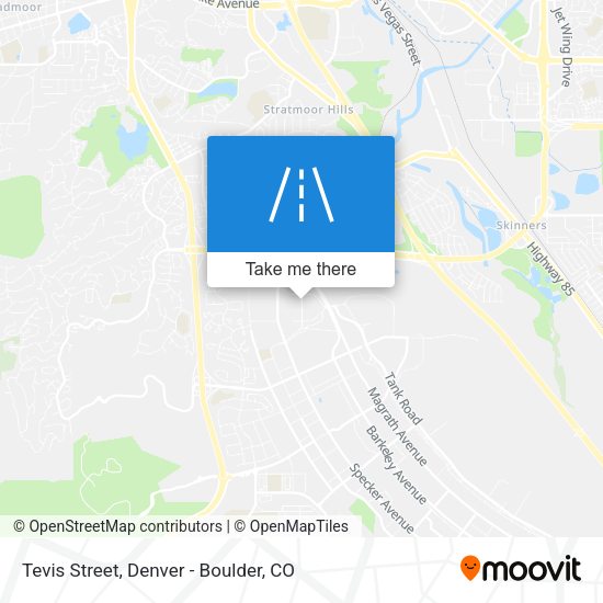 Mapa de Tevis Street