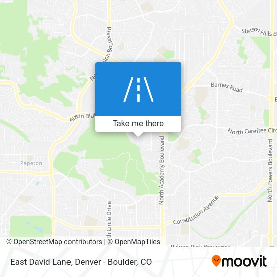 Mapa de East David Lane