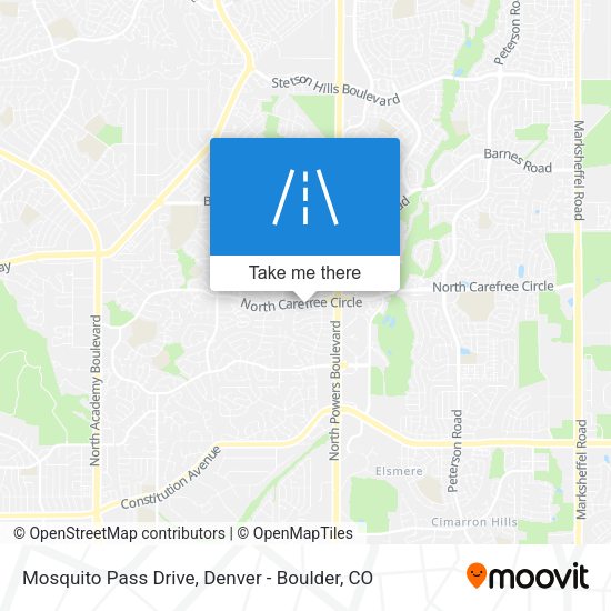 Mosquito Pass Drive map