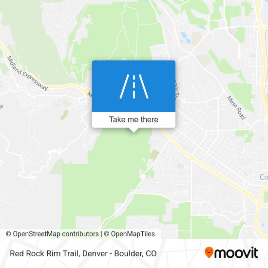 Mapa de Red Rock Rim Trail