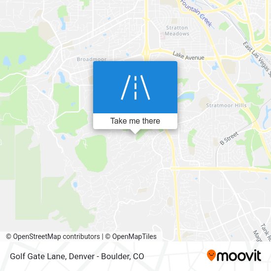 Golf Gate Lane map