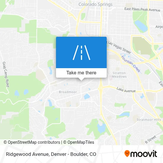Ridgewood Avenue map