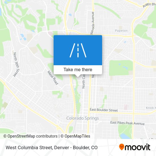 West Columbia Street map