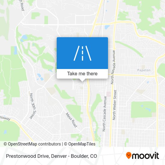 Prestonwood Drive map