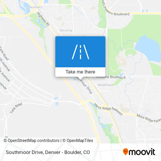 Southmoor Drive map