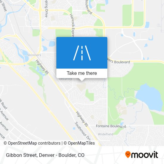 Gibbon Street map