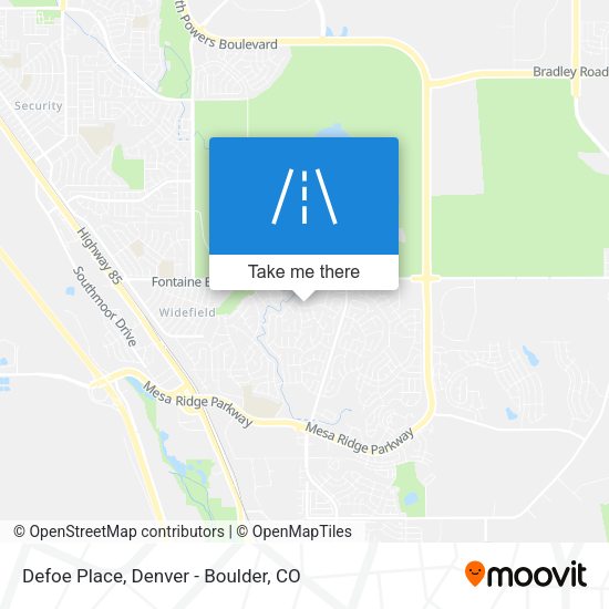 Defoe Place map