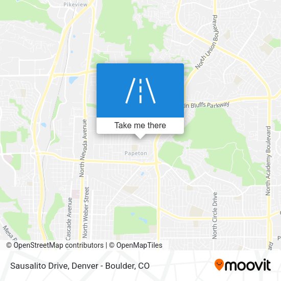 Sausalito Drive map